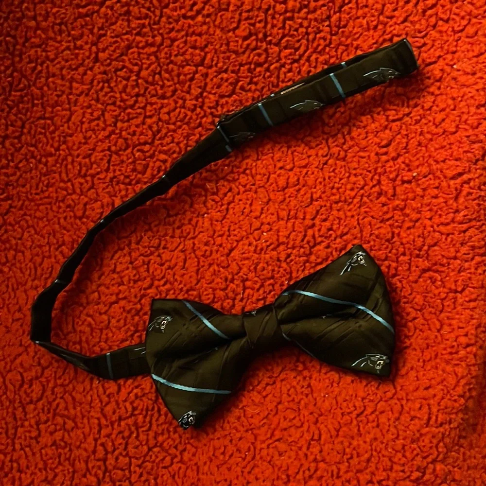 Carolina Panthers youth bow tie